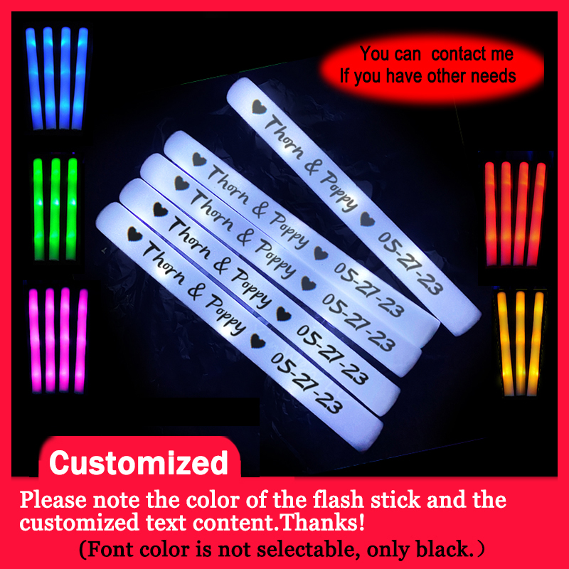 Wedding Supply Bulk - 20/30/40 Stück RGB LED Leuchtstäbe aus