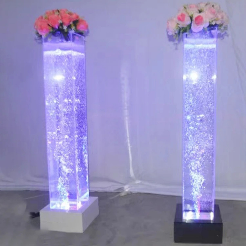 Wedding Fountain - Maßgefertigte MDF LED Farbwechsel-Acryl-Vierkantrohr Hochzeits- und