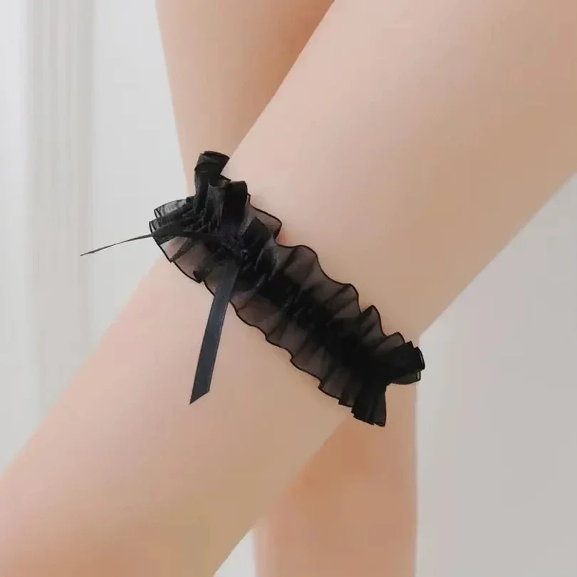 Wedding Qq - QQ Boudoir Braut-Nachtwäsche Damen Schleifen-Beinring Sexy