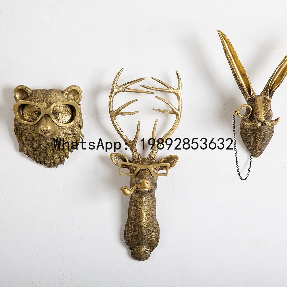 Wedding Qq - QQ Antik-Bronze Tier-Anhänger aus Kunstharz, Goldener