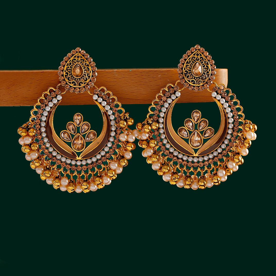 2023 Boho Indische Jhumka Ohrr – Indian Wedding Supply Bewertung und Preis