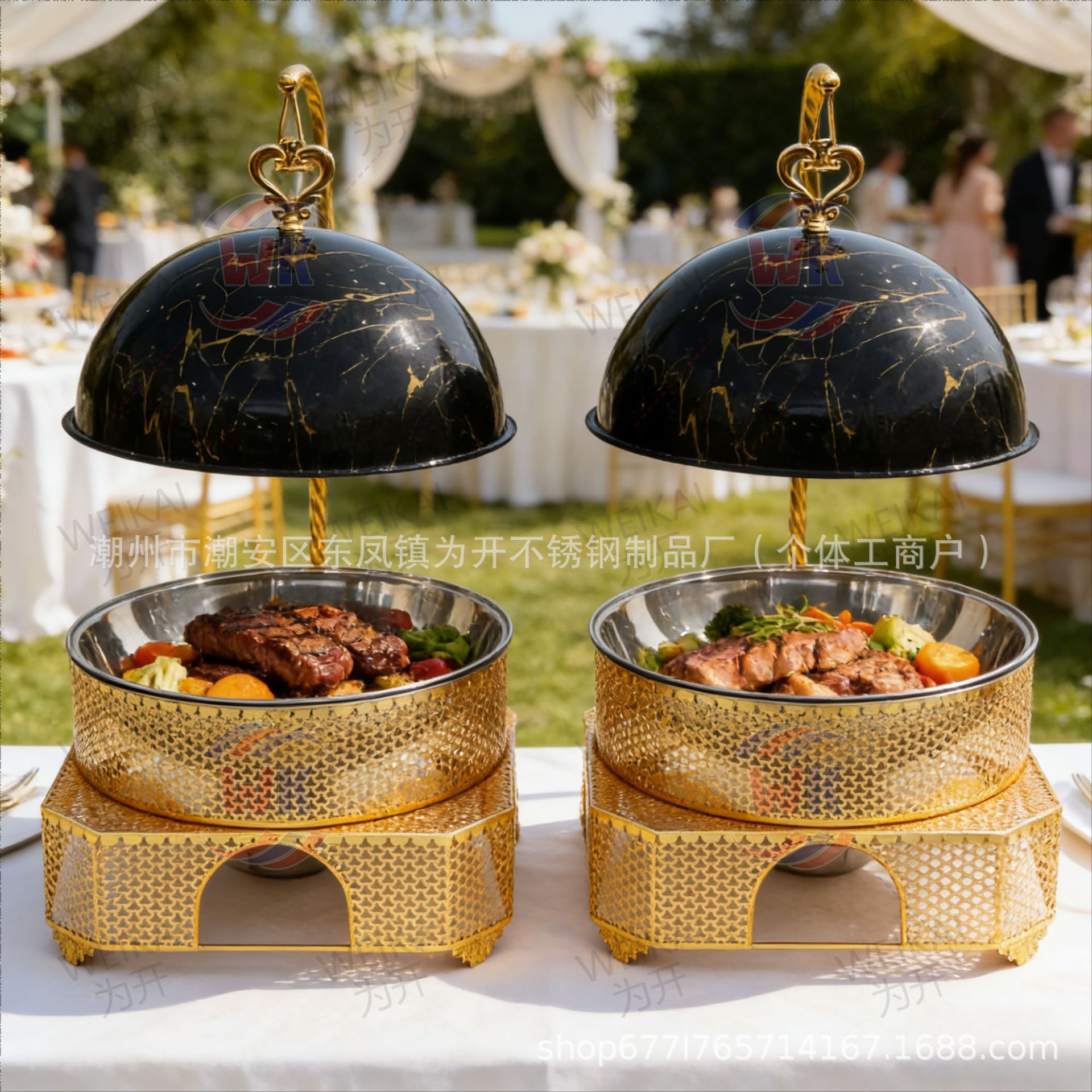 Luxuriöser runder Goldener Buf – Wedding Alcohol Supply Bewertung und Preis
