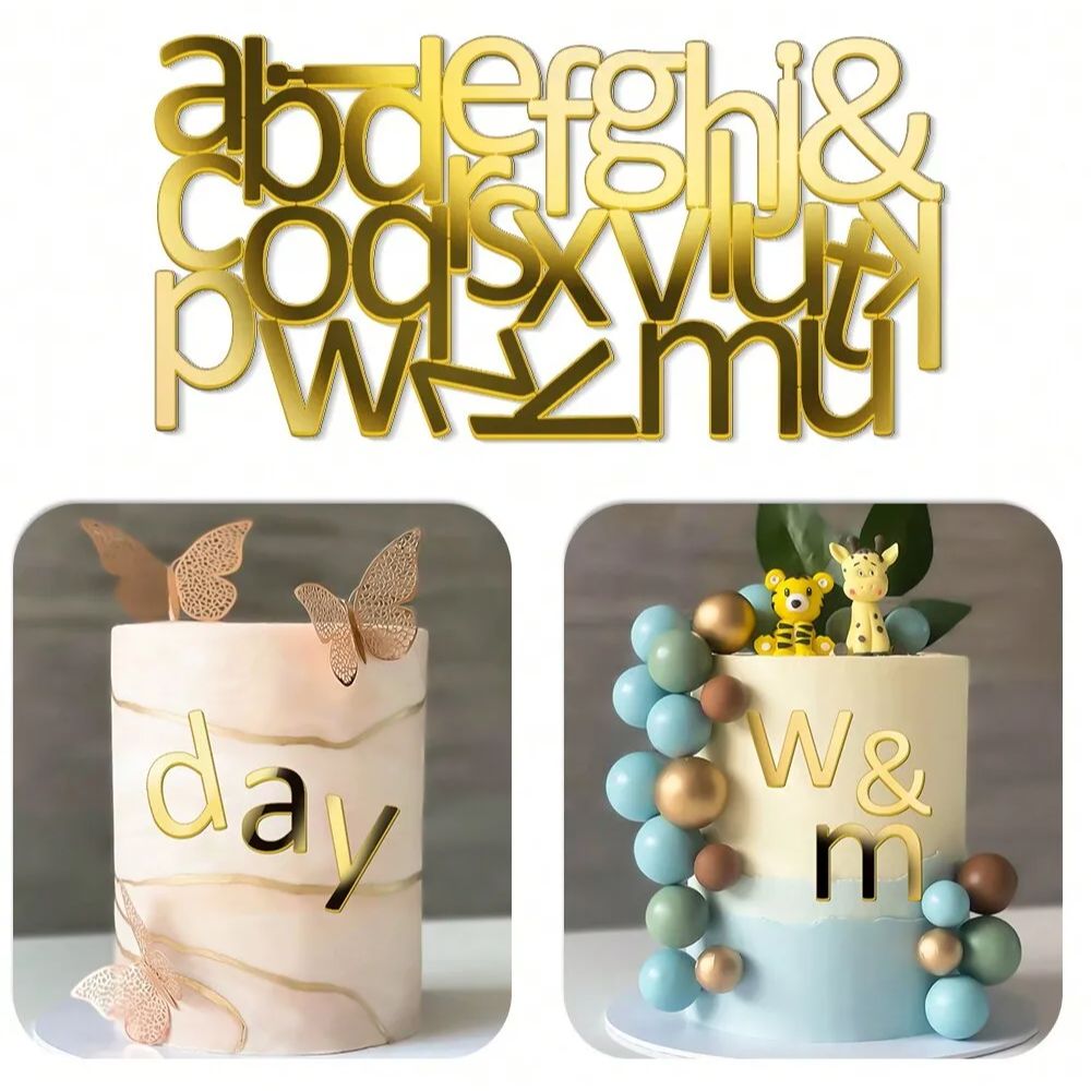 1set Goldene Spiegel Acryl A-Z – Wedding Z Bewertung und Preis